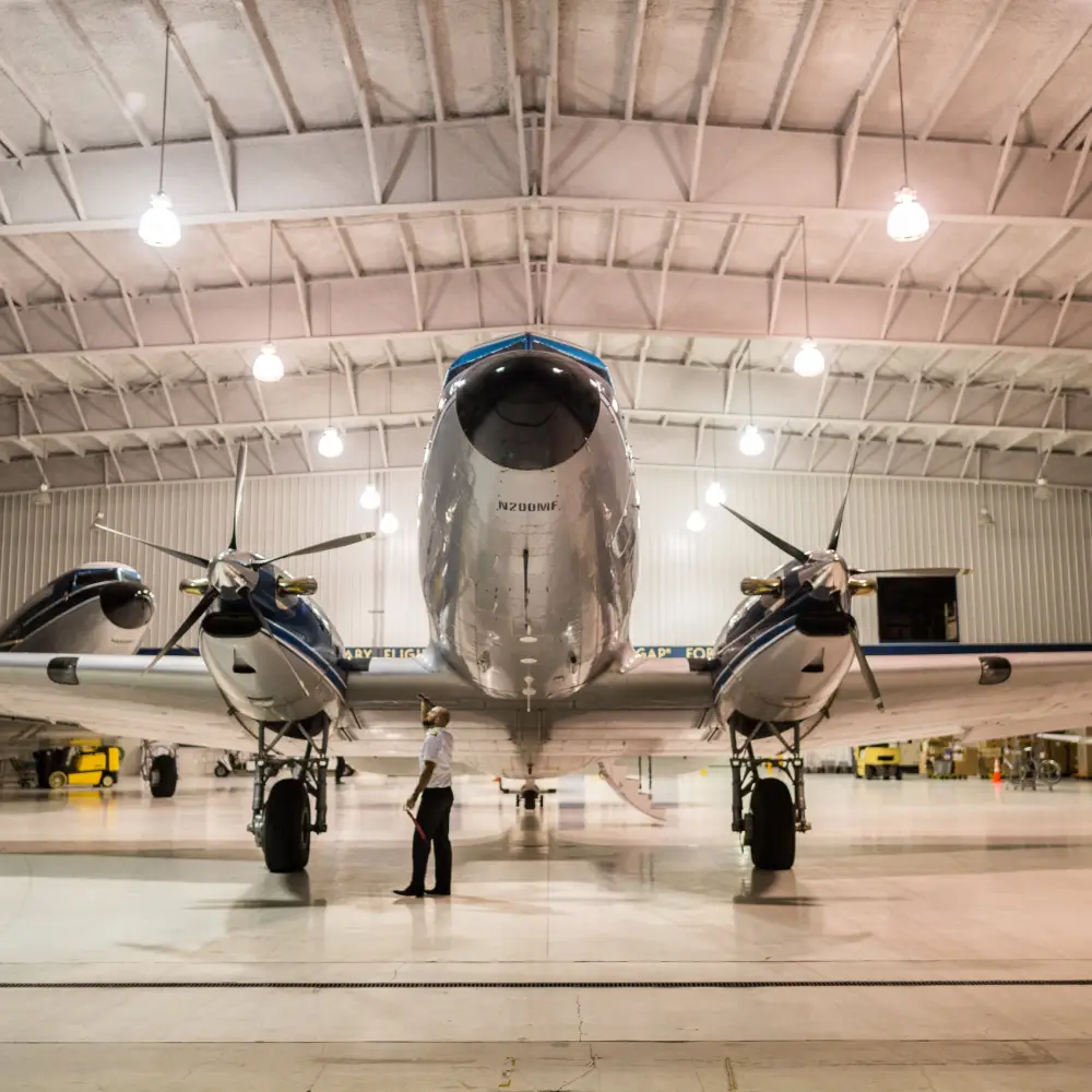 Plane in Hangar